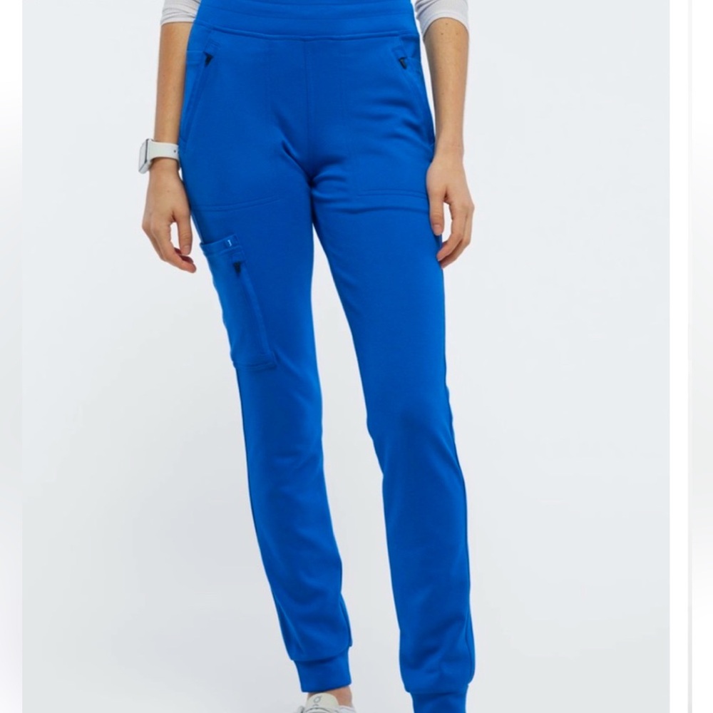 JAANUU 10-Pocket Scrub Jogger Size XSP Royal Blue